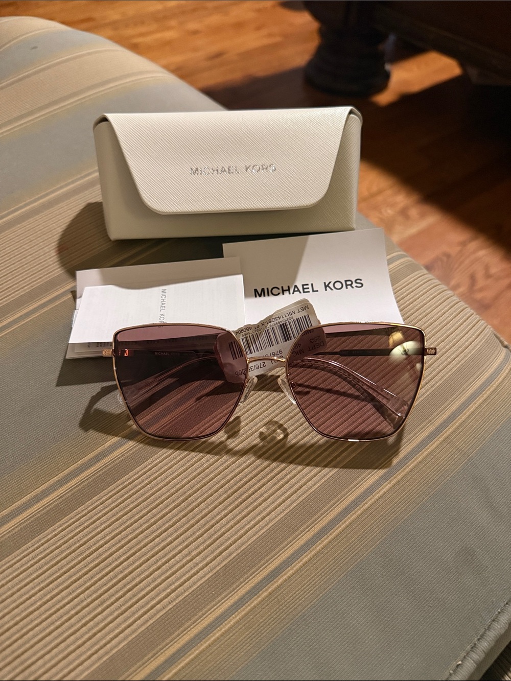 Michael Kors Pink Gradient Square Sunglasses